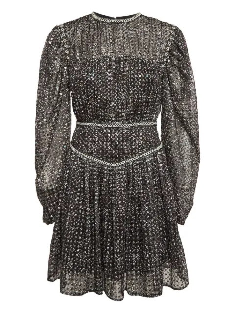 Maje sequin-embellished mini dress Black 1037113