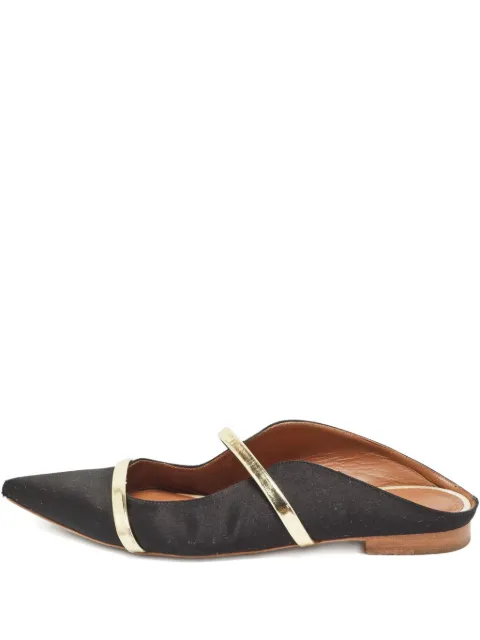 Malone Souliers pointed-toe mules Black 1001683