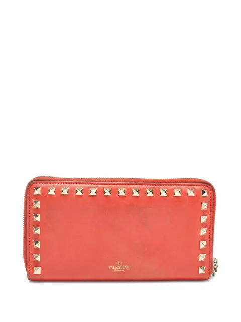 Valentino Garavani Pre-Owned Rockstud wallet Red 1008239