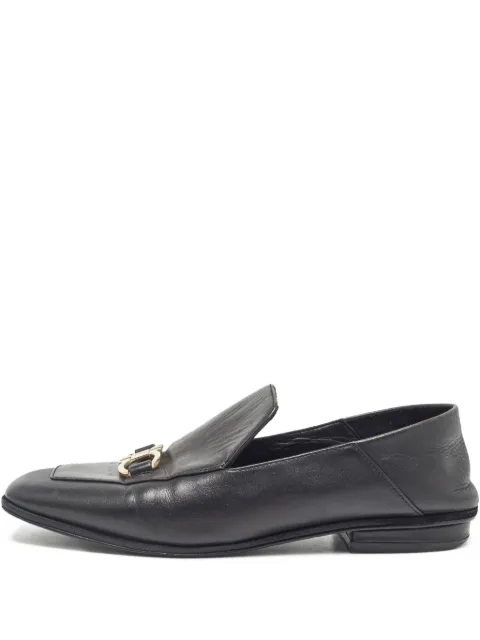 Ferragamo Pre-Owned leather loafers Black 1011895