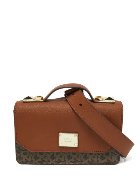 DKNY Vintage monogram-pattern crossbody bag Brown 1017447