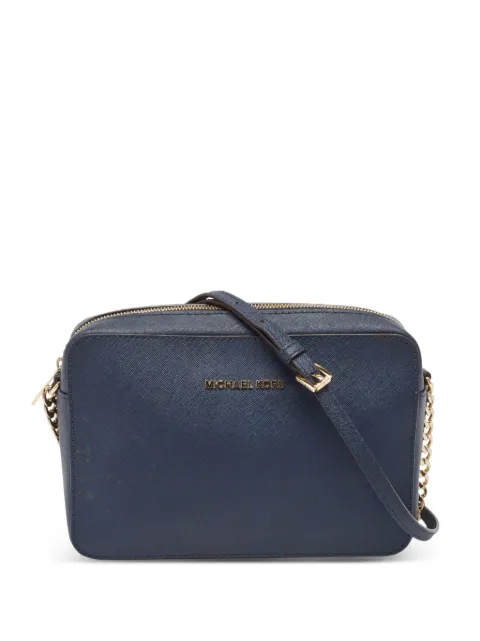 Michael Kors Vintage pre-owned logo-lettering cross body bag Blue 987719