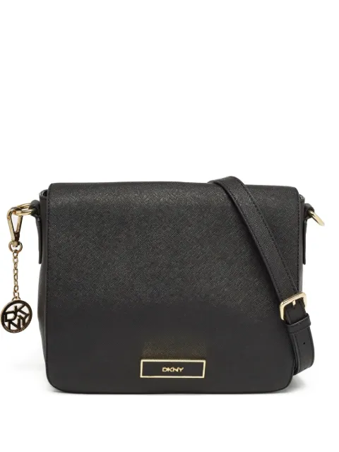 DKNY Vintage leather shoulder bag Black 931934