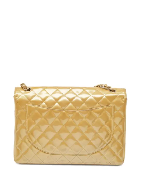 CHANEL Pre-Owned maxi Classic Single Flap shoulder bag Neutrals 950947