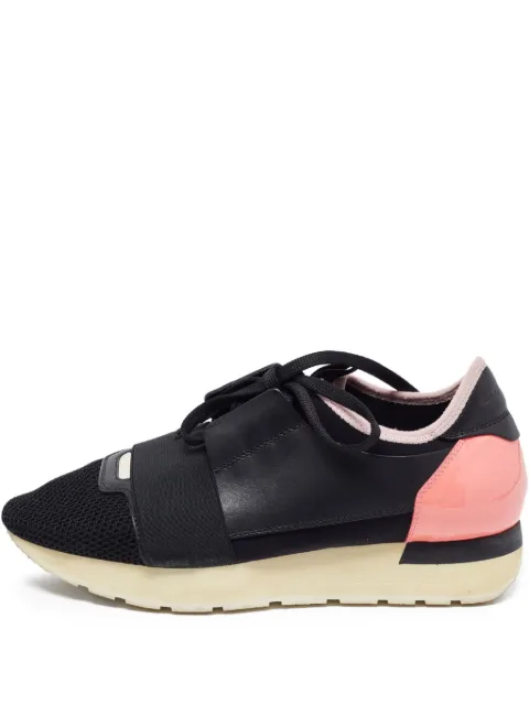 Balenciaga Pre-Owned leather sneakers Black 833328