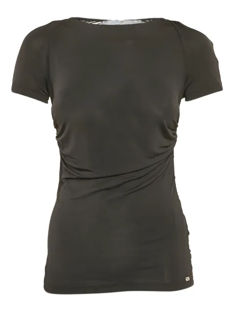 Elisabetta Franchi pre-owned ruched short-sleeve top Green 1120927