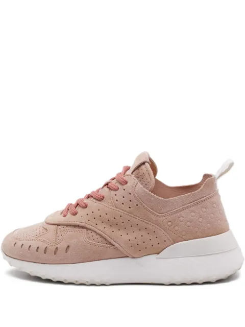 Tod's Vintage pre-owned suede perforated sneakers Pink 1129466