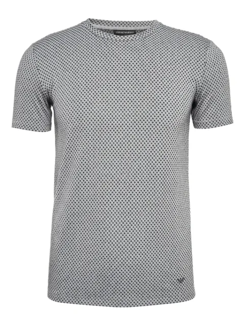 Emporio Armani Pre-Owned 2024 fine-knit T-shirt Grey 1034395
