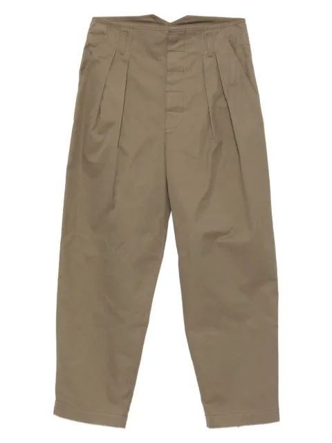 Moschino pleated-details trousers Green A03035518