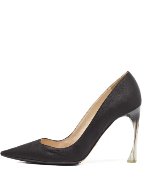 Christian Dior Pre-Owned 105mm pointed-toe clear-heel pumps Black 1073194