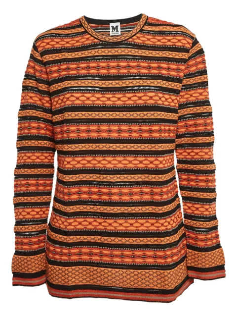 Missoni Pre-Owned patterned sweater Orange 1041526