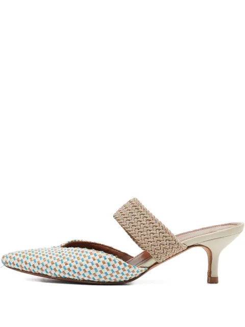 Malone Souliers Pre-owned woven strap mules White 1035360