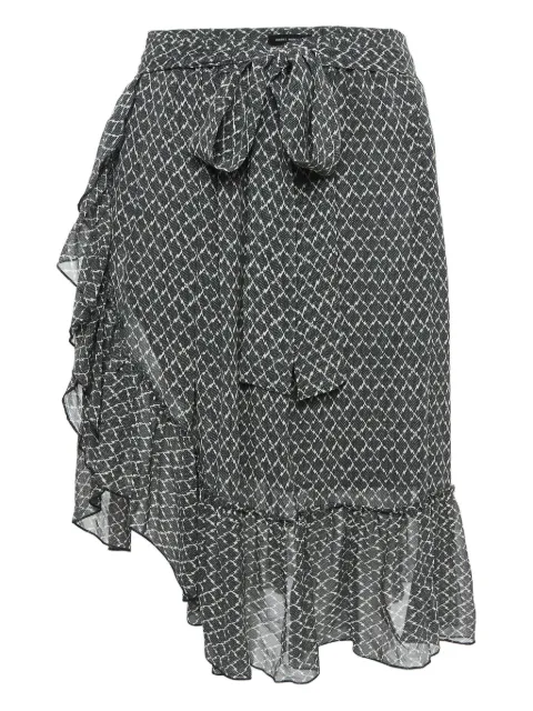 Isabel Marant Vintage pre-owned asymmetrical ruffled skirt Black 1022795