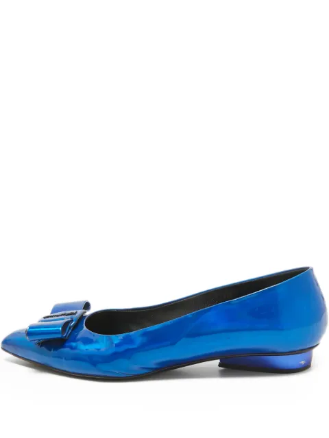 Ferragamo Pre-Owned Viva Bow ballet flats Blue 1041935