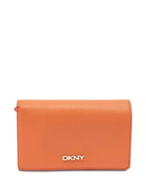 DKNY Vintage leather wallet Orange 1030393