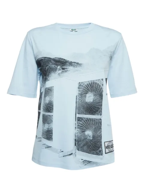 Kenzo Pre-Owned graphic-print T-shirt Blue 1002061