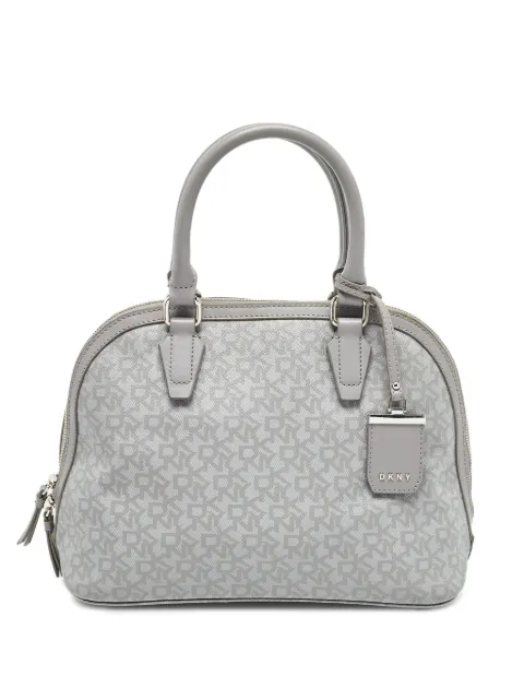 DKNY Vintage pre-owned monogram-pattern tote bag Grey 1002129