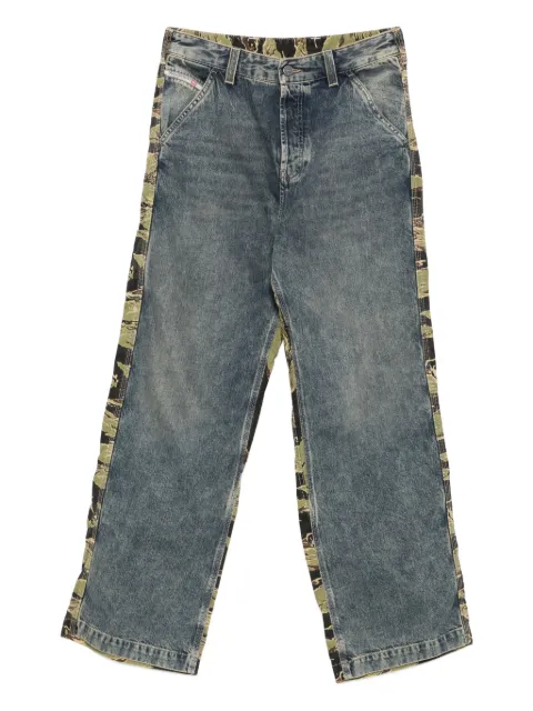 Diesel tiger-stripe panel jeans Blue A182820CMBY