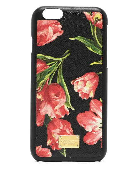 Dolce & Gabbana Pre-Owned floral-print iPhone 6 phone case Black 911877