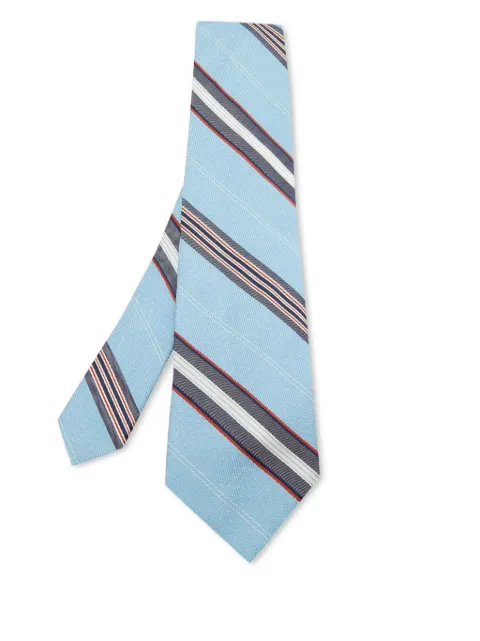 Valentino Garavani Pre-Owned striped tie Blue 658157