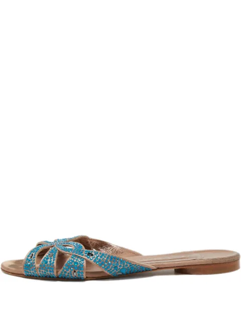 Gina 2024 crystal embellishment flats Blue 749134