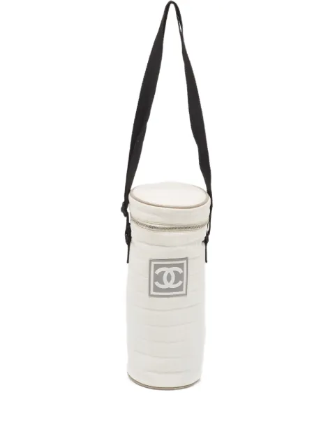 CHANEL Pre-Owned Quilted Sport Line bottle holder White 919629