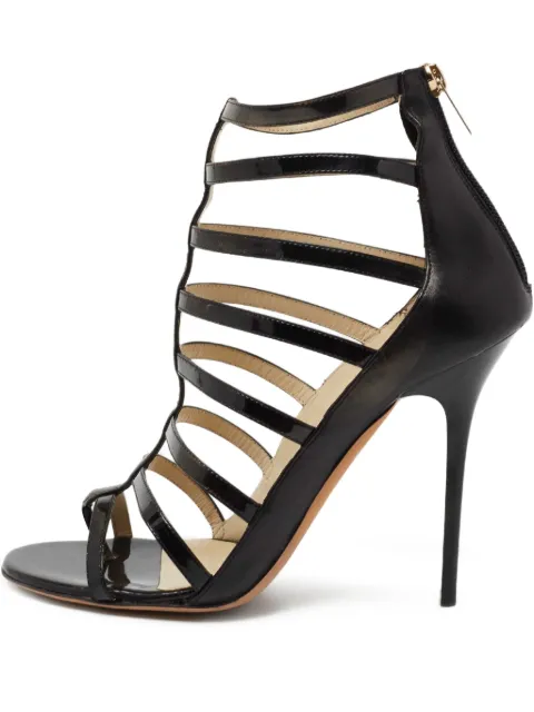 Jimmy Choo Pre-Owned 115mm Estoria sandals Black 715031