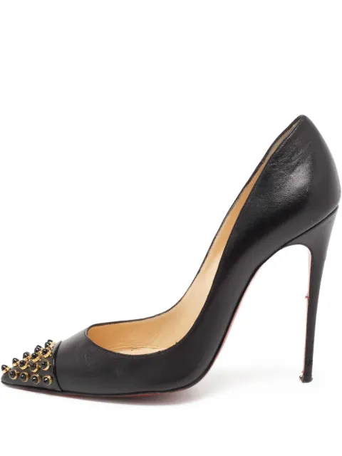 Christian Louboutin Pre-Owned 115mm Cabo leather pumps Black 654166
