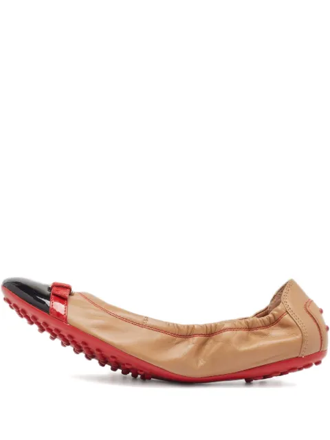 Tod's Vintage pre-owned Scrunch ballet flats Brown 963934