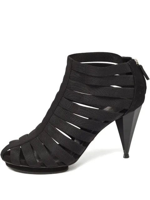 Gucci Pre-Owned 100mm platform booties Black 917459