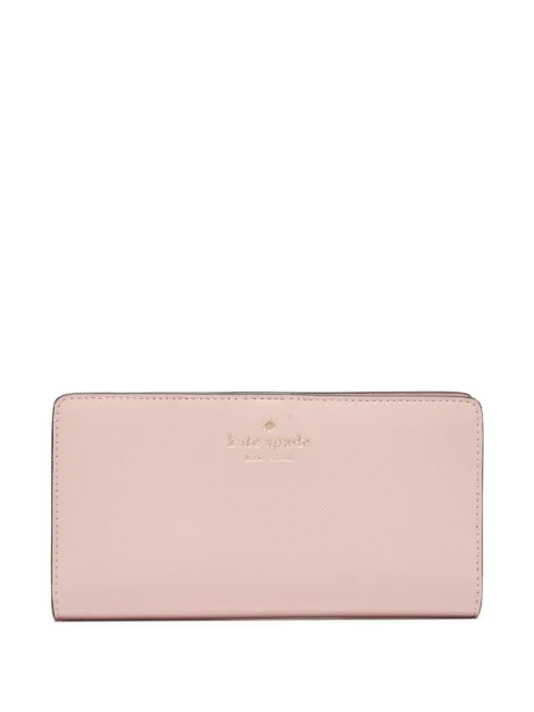 Kate Spade Staci saffiano leather continental wallet Pink 950385