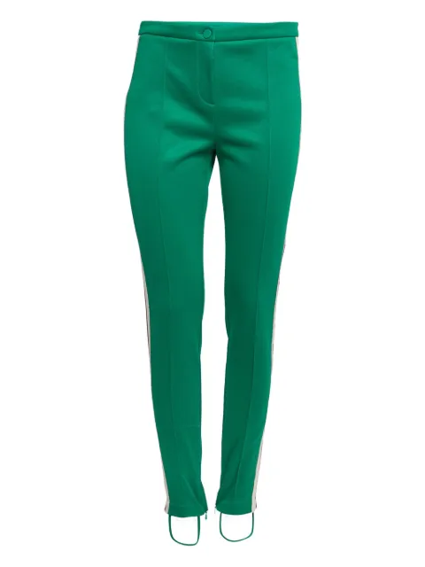 Gucci Pre-Owned Web-stripe leggings Green 641995