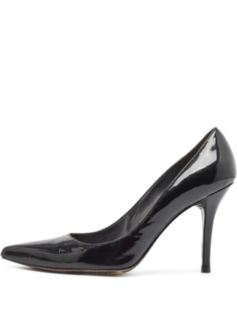 Stuart Weitzman 105mm patent -leather stiletto heels Black 930952