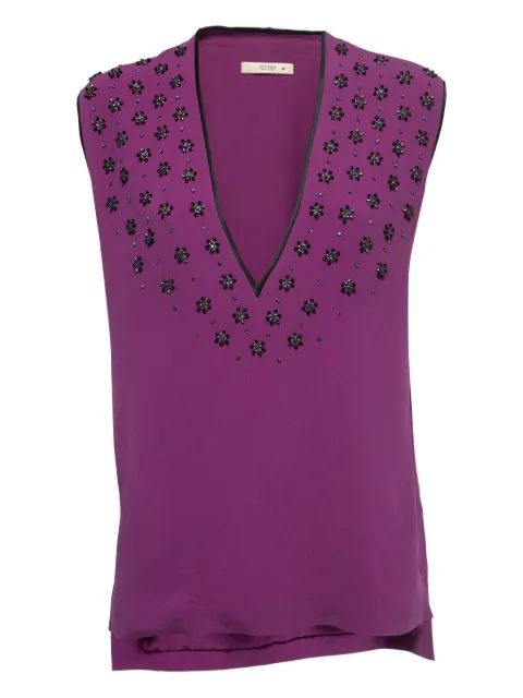Etro Pre-Owned Embellishment blouse Purple 839117