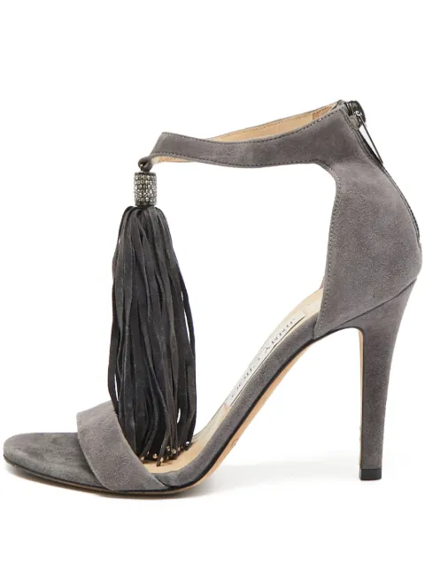 Jimmy Choo Pre-Owned 120mm Viola sandals Grey 1090900