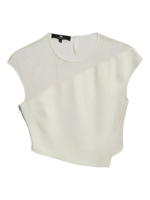 Elisabetta Franchi panelled crop top White 1064732