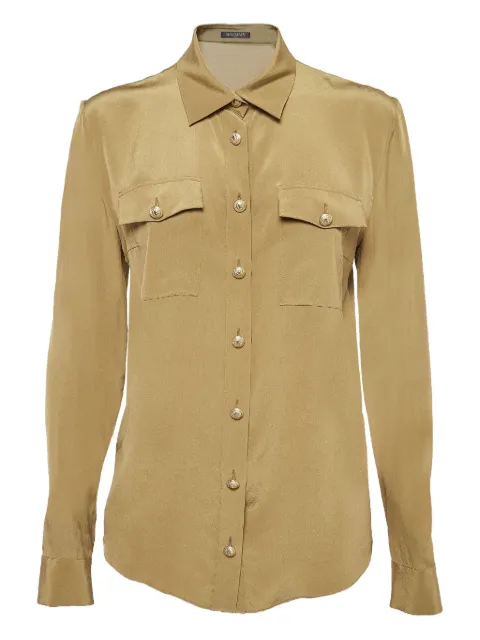Balmain Pre-Owned silk shirt Neutrals 1024564