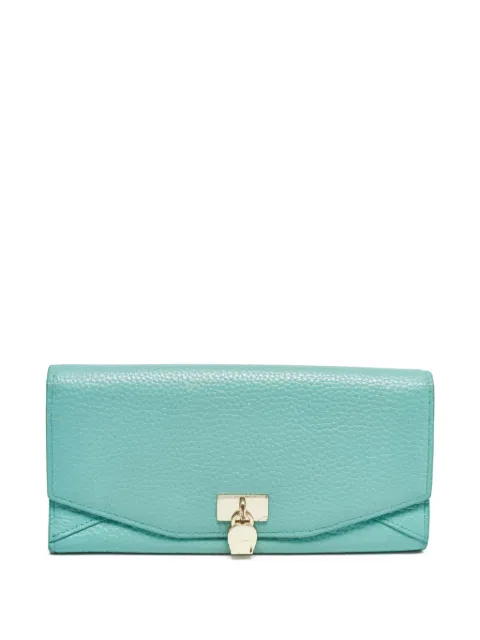 Aigner Vintage pre-owned leather flap wallet Green 1023306