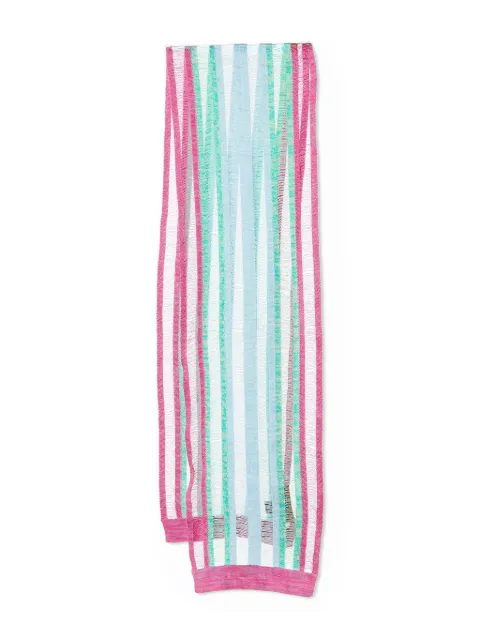 Missoni Pre-Owned cotton scarf Blue 1011742