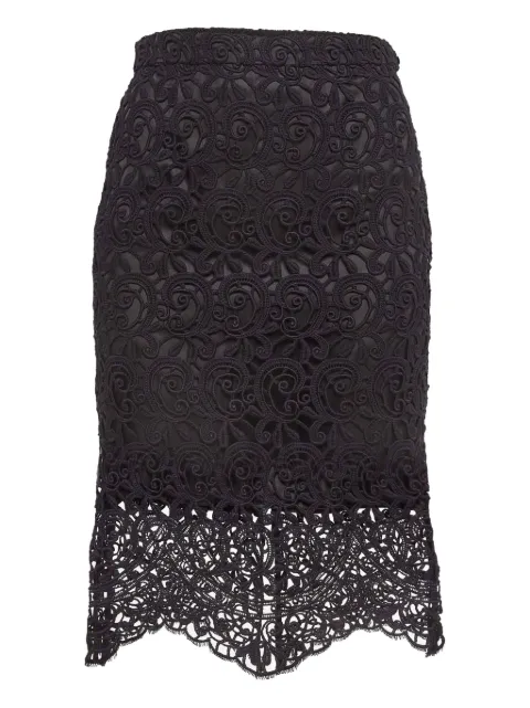 Burberry Pre-Owned embroidered pencil skirt Black 959768