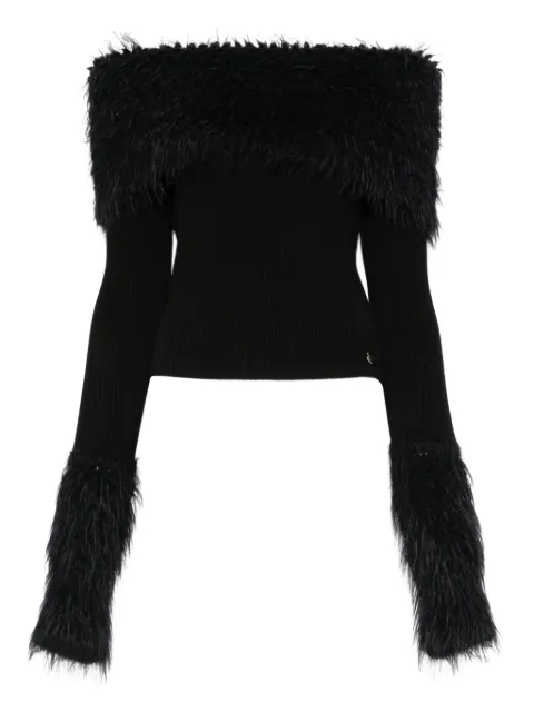 Jean Paul Gaultier shearling sweater Black 2503WPO018K005