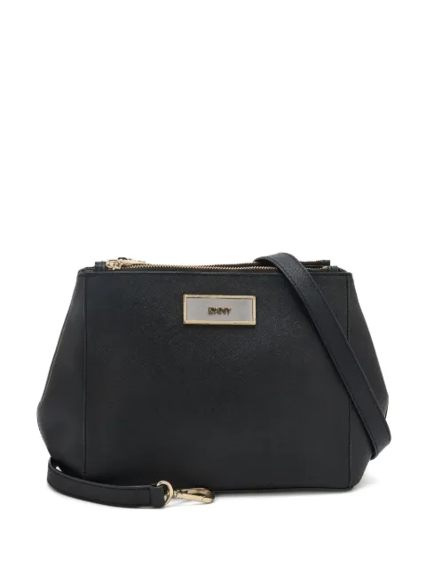 DKNY Vintage pre-owned logo-plaque cross body bag Black 683574