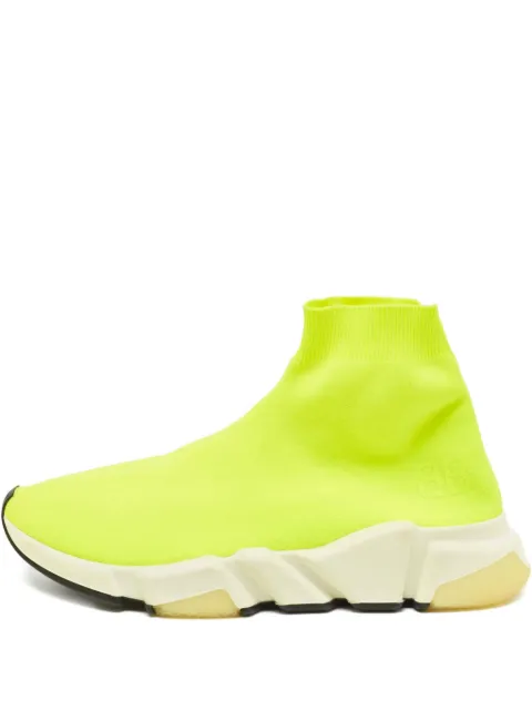 Balenciaga Pre-Owned Speed sock knit sneakers Yellow 921027