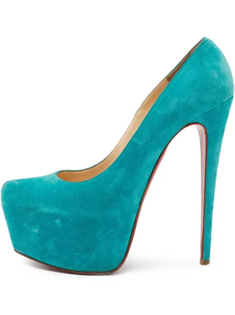 Christian Louboutin Pre-Owned 165mm platform pumps Blue 715081