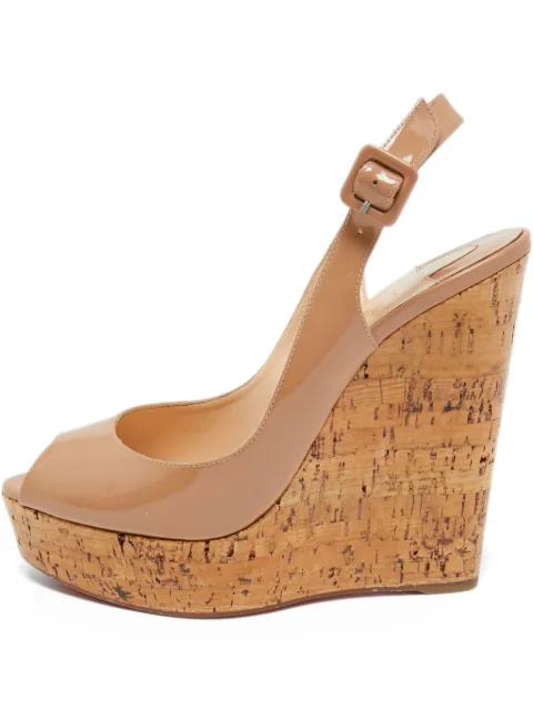 Christian Louboutin Pre-Owned 140mm Une Plume sandals Neutrals 752349