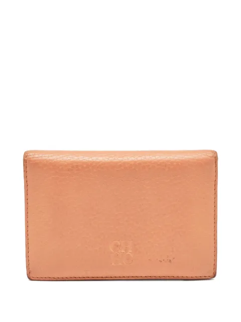 Carolina Herrera Vintage pre-owned leather wallet Orange 1028944