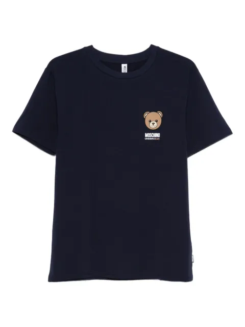 Moschino bear-print crew-neck T-shirt Blue A07014410