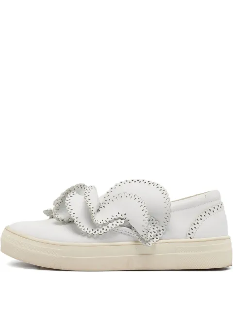 Sophia Webster pre-owned embellished slip-on sneakers White 1001999