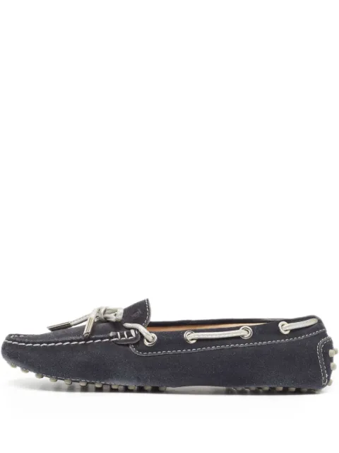 Tod's Vintage suede loafers Black 929279