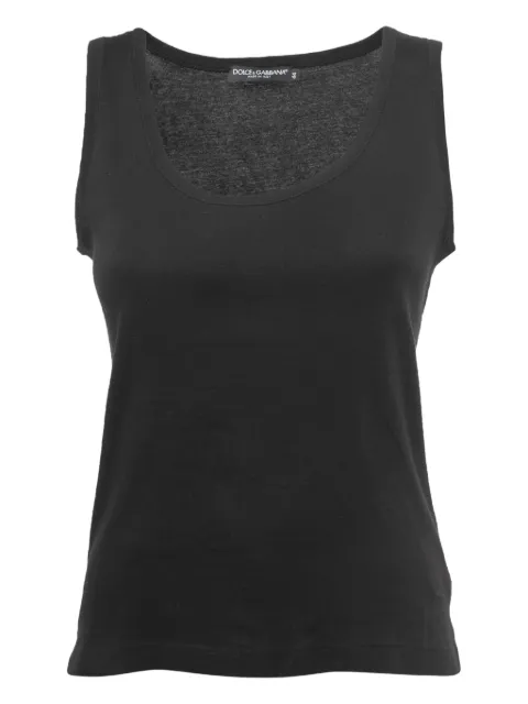 Dolce & Gabbana Pre-Owned cotton sleeveless top Black 861491